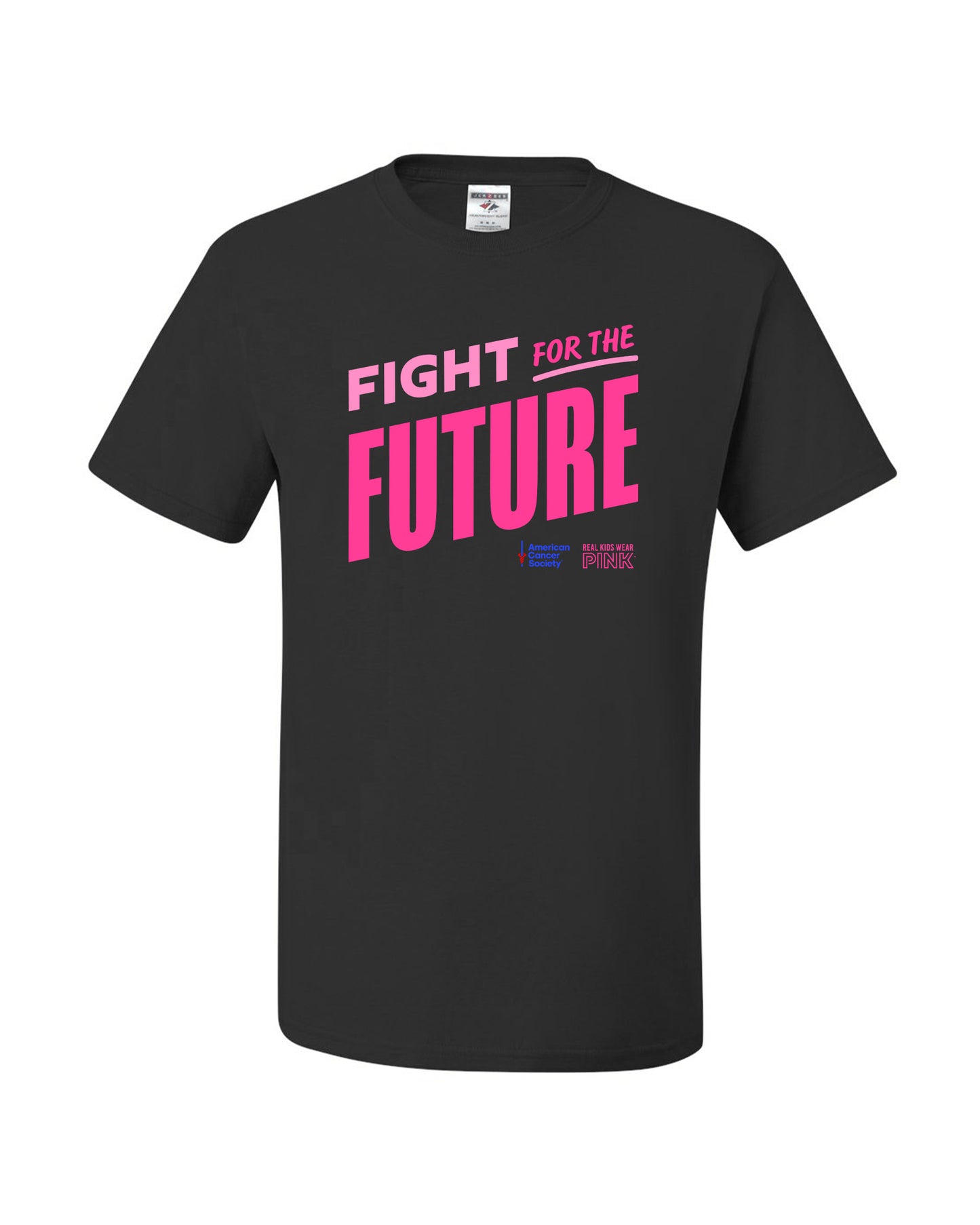 Unisex Real Kids Wear Pink Fight for the Future T Shirt