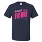 Unisex Real Kids Wear Pink Fight for the Future T Shirt