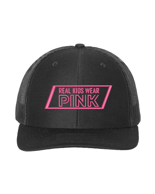 Real Kids Wear Pink Fight for the Future Embroidered Richardson Trucker Cap