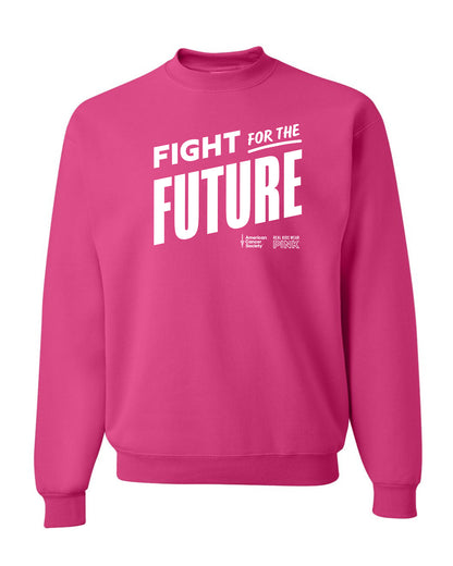 Unisex Real Kids Wear Pink Fight for the Future Crewneck Sweatshirt