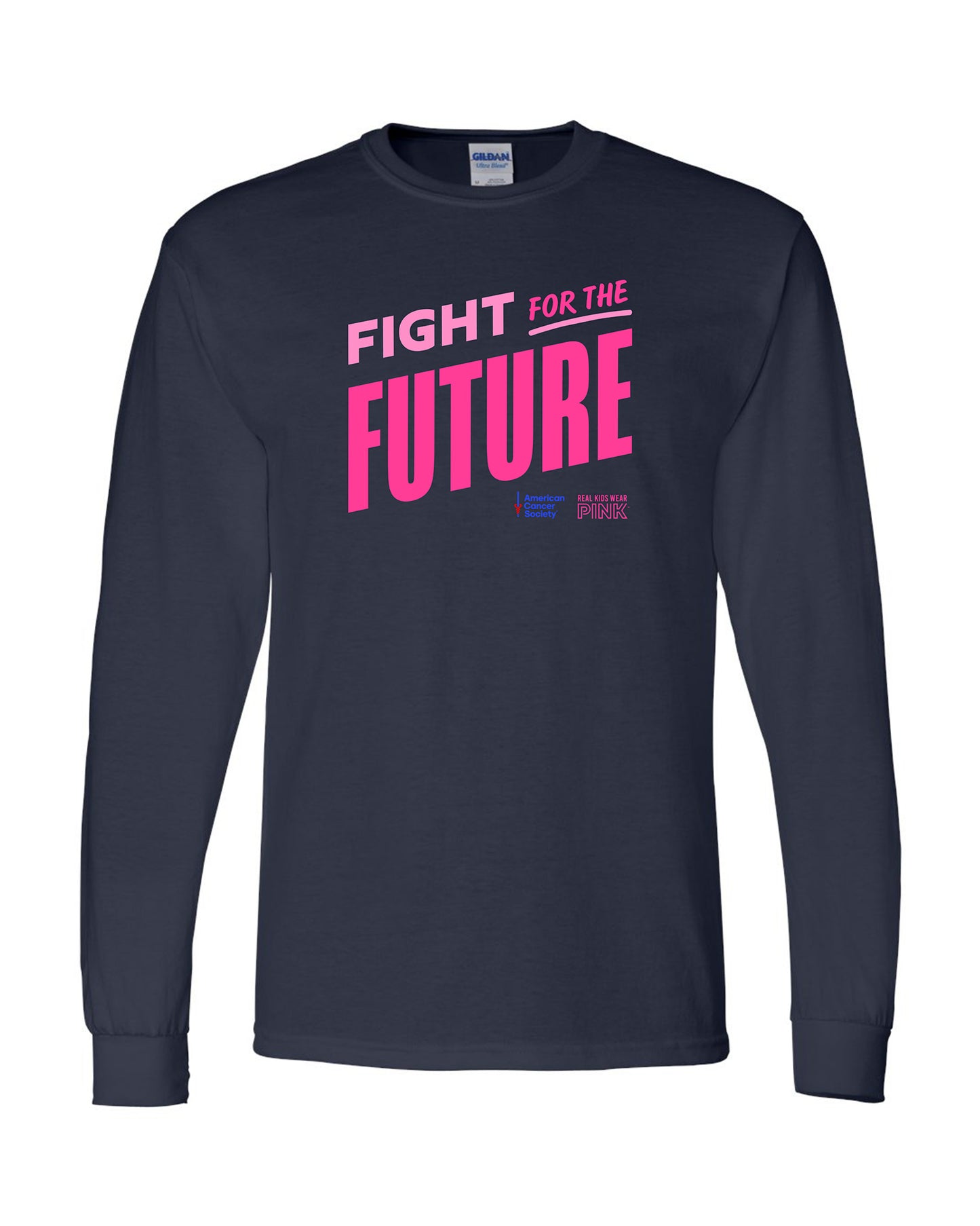 Unisex Real Kids Wear Pink Fight for the Future Long Sleeve T Shirt