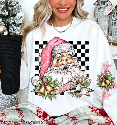 Vintage Santa Checkered