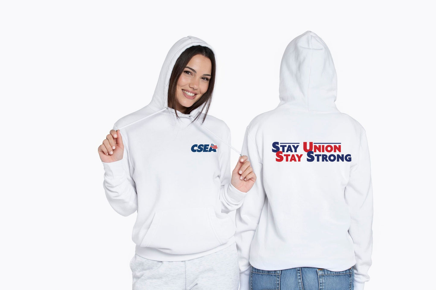 Unisex Classic CSEA Everyday Hooded Sweatshirt Front/Back