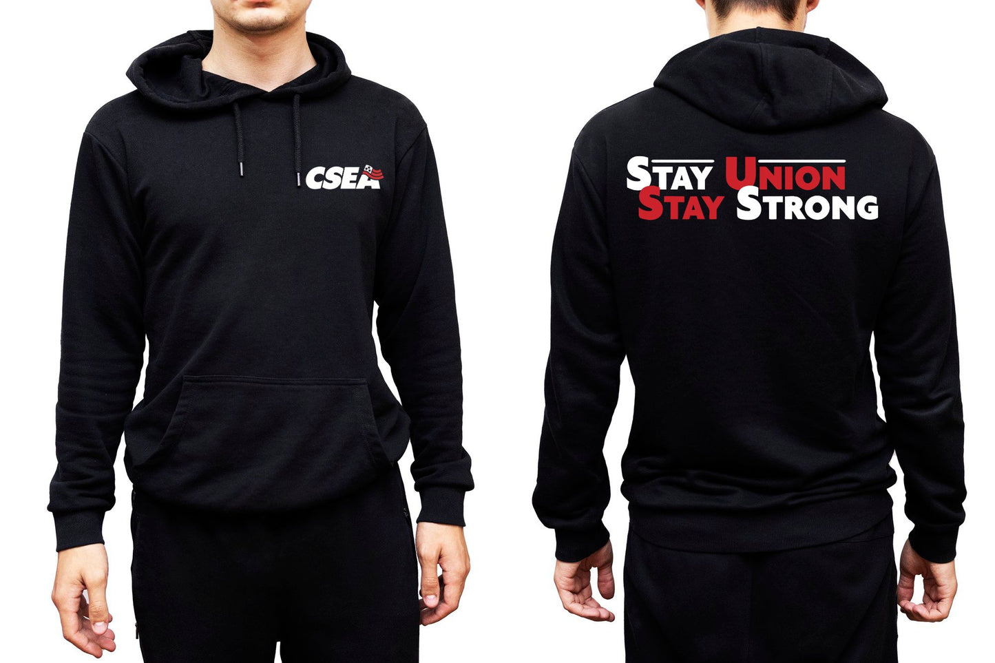 Unisex Classic CSEA Everyday Hooded Sweatshirt Front/Back