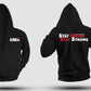 Unisex Classic CSEA Everyday Hooded Zip-Up Sweatshirt Front/Back