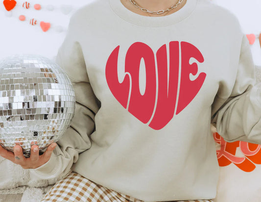 "Love" Heart Valentines Top