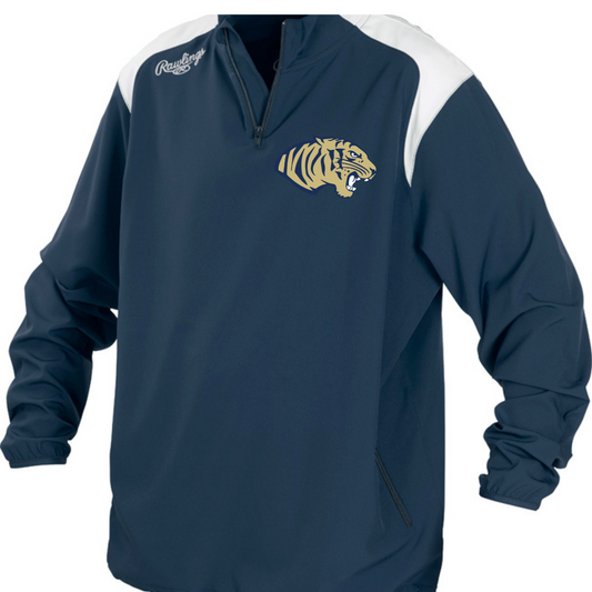 Rawlings Embroidered Cohoes Tigers Cage Jacket
