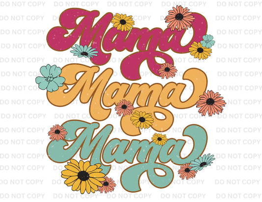 Mama Floral Retro