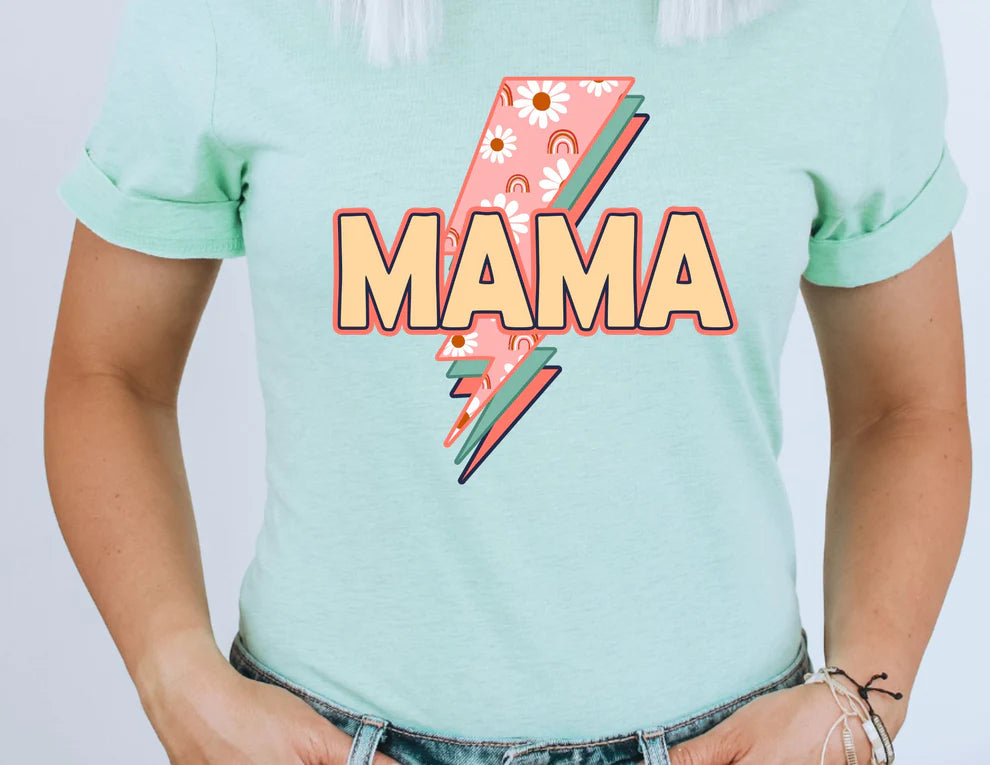 Mama Lightning Bolt Retro